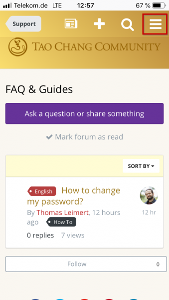 Mobile Password Change 1