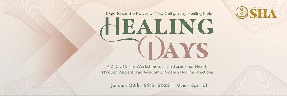Healing Days28-29.01.2023 WITH Master Sha!!!!!